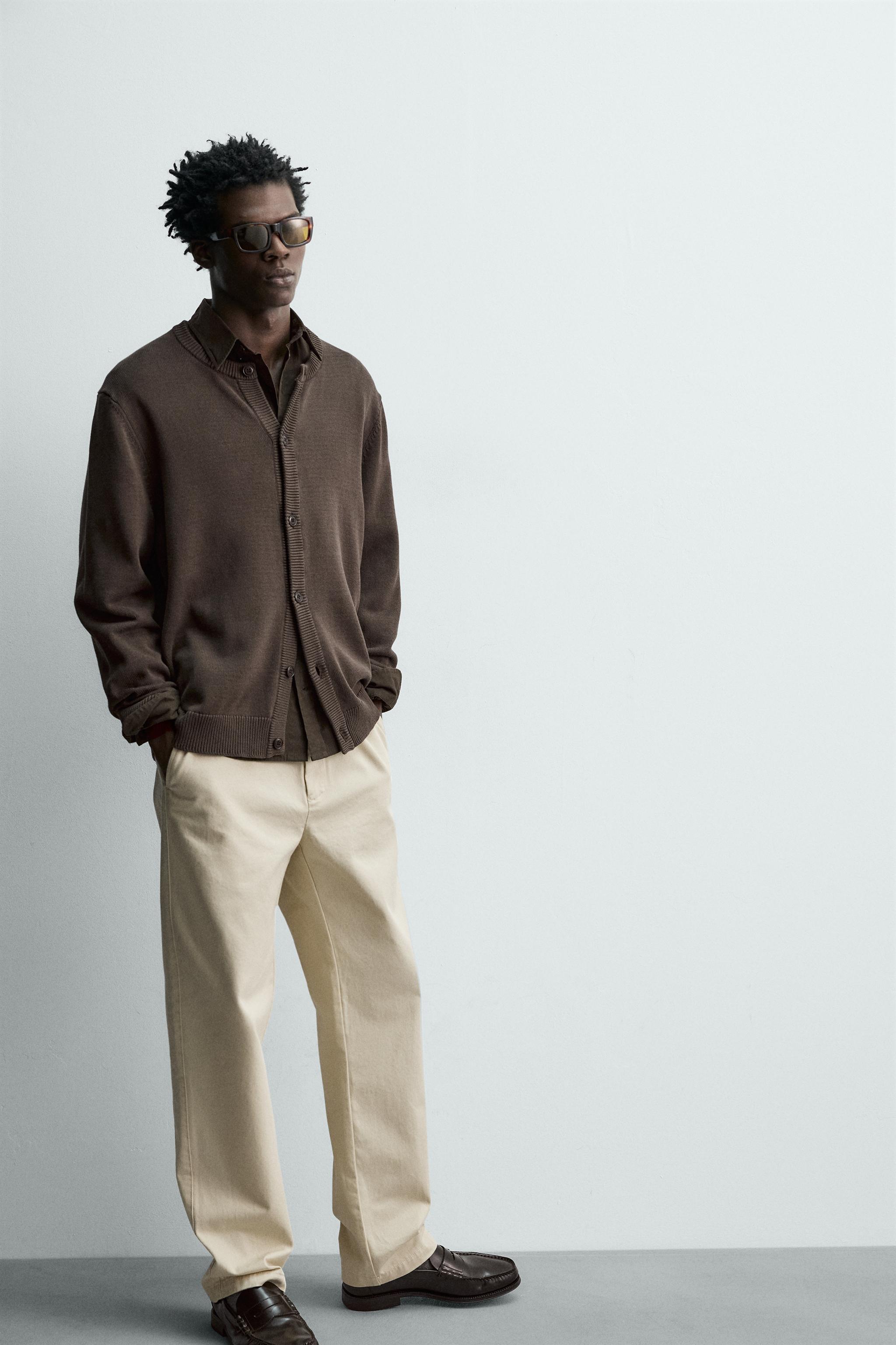 REGULAR FIT COTTON CARDIGAN